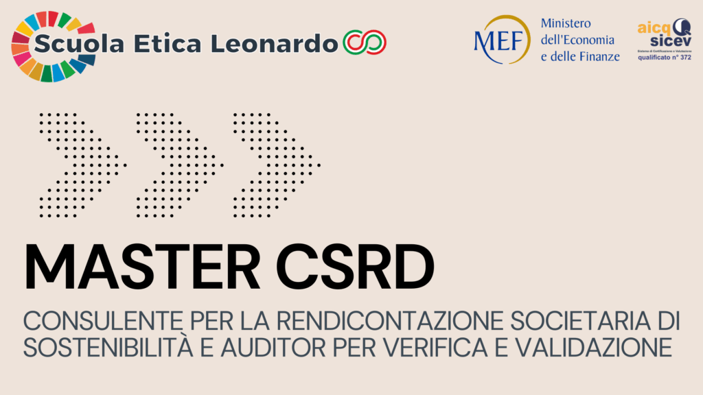 Master CSRD Auditor per revisione-validazione della Rendicontazione Societaria di Sostenibilità